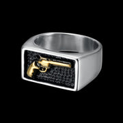 GOLD GUN RING
