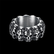 SKULL HEADS RING
