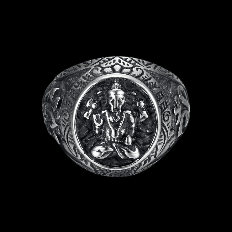 GANESHA SIGNET RING
