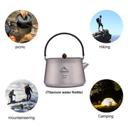 Camping 800ml/1.4 L Titanium Kettle