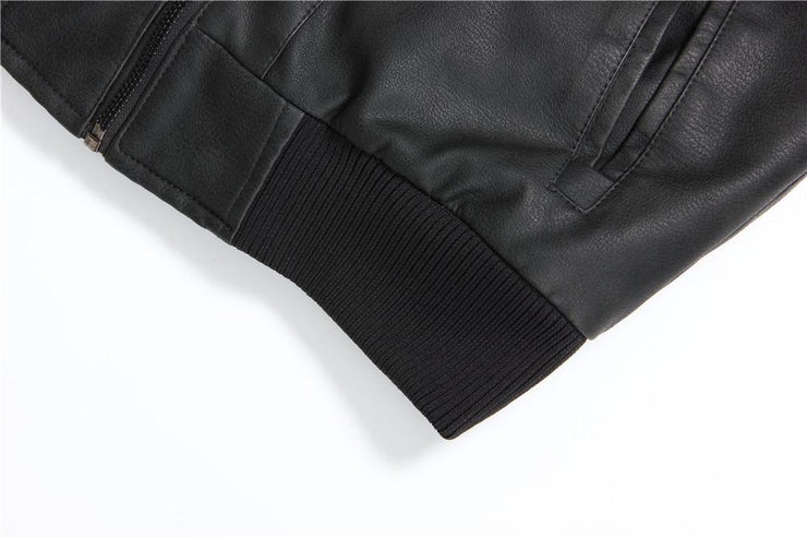 Premium Hooded Vindictation Leather Jacket