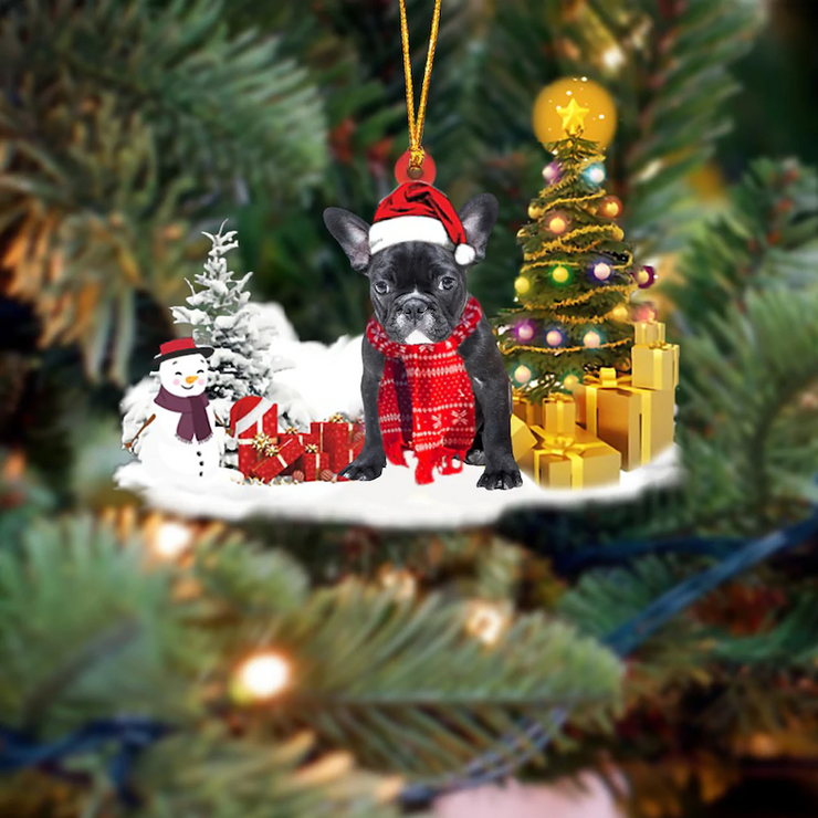 French Bulldog Christmas Ornament SM031