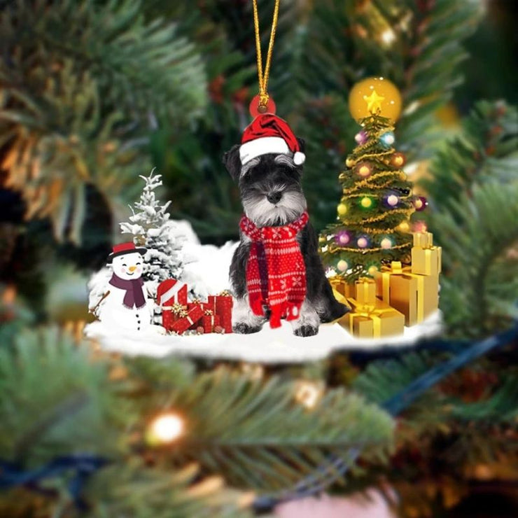 Miniature Schnauzer Christmas Ornament SM121