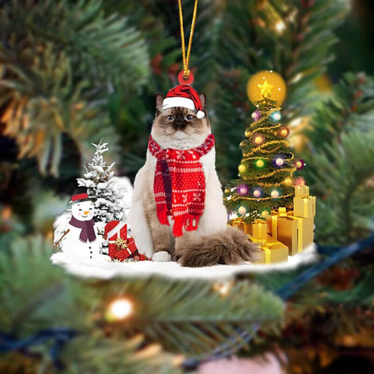 Ragdoll Cat Christmas Ornament SM139