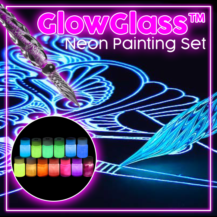 GlowGlass™ Neon Painting Set