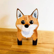 Handmade Glasses Stand Red Fox