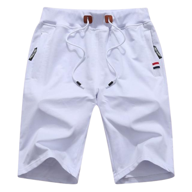 Nautical White Summer Shorts