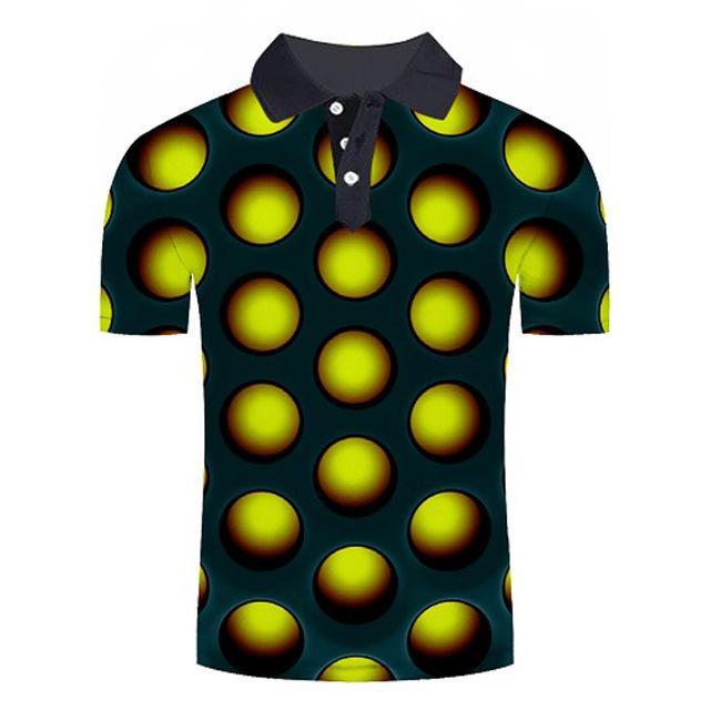 Reginald Golf Cooltech Loud Disco Shirt (Yellow)