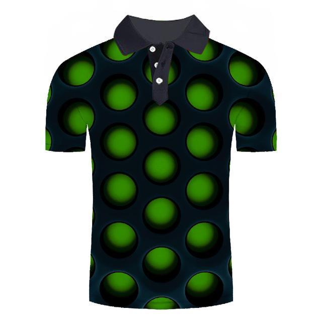 Reginald Golf Cooltech Loud Disco Shirt (Green)