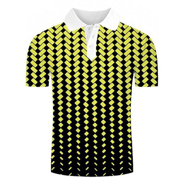 Reginald Golf Cooltech Loud Digital Shirt (Yellow)