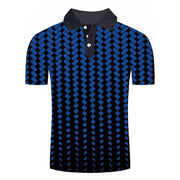 Reginald Golf Cooltech Loud Digital Shirt (Blue)