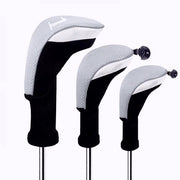 Reginald Golf Classic Wood Clubhead Covers (Gray) (One Driver, One Fairway Wood, One Hybrid)