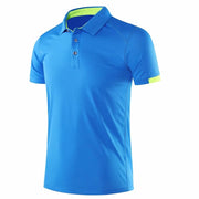Reginald Golf High-Performance Shirt (Blue)