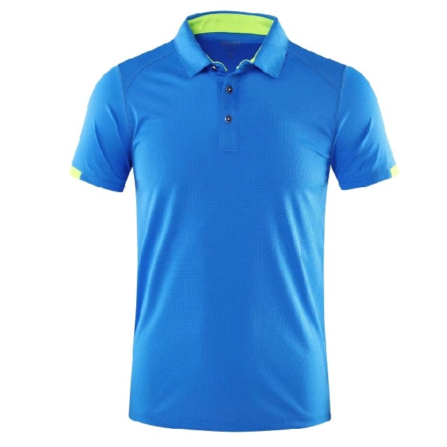 Reginald Golf High-Performance Shirt (Blue)
