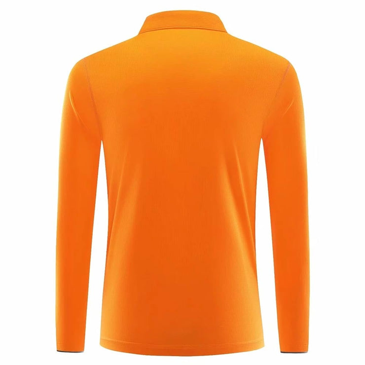 Reginald Golf High-Performance LS Shirt (Orange)