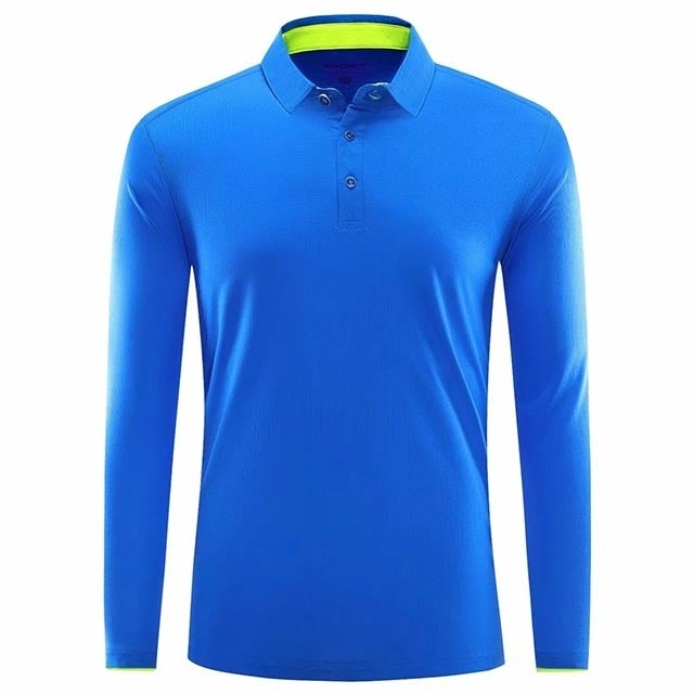 Reginald Golf High-Performance LS Shirt (Blue)