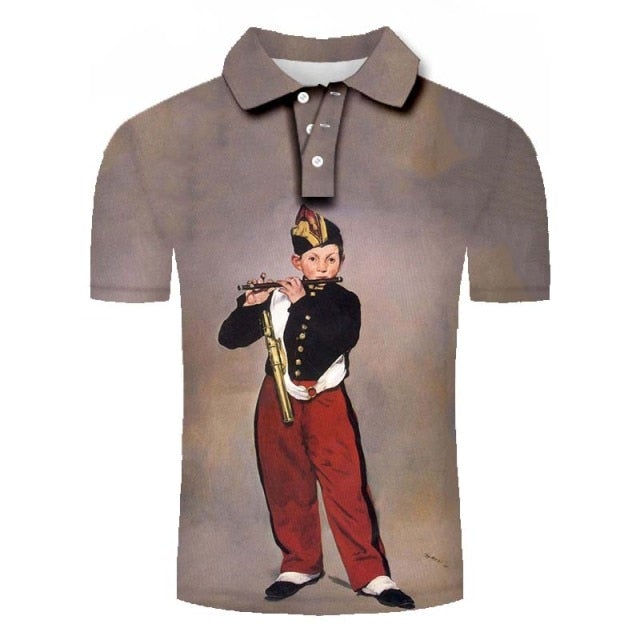Reginald Golf Cooltech Victorian Loud Shirt (Army Man)