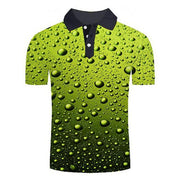 Reginald Golf Cooltech Loud Drink Up Shirt (Green Bottle Condensation)