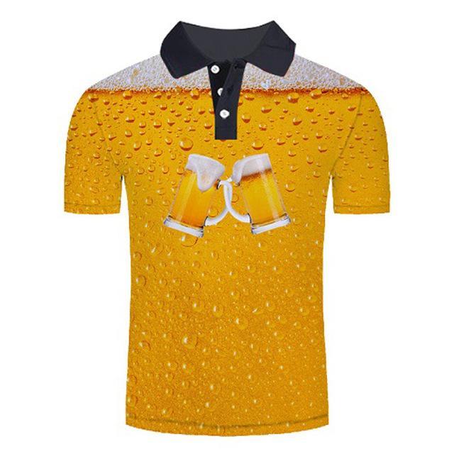 Reginald Golf Cooltech Loud Drink Up Shirt (Cheers Light Bubbles)