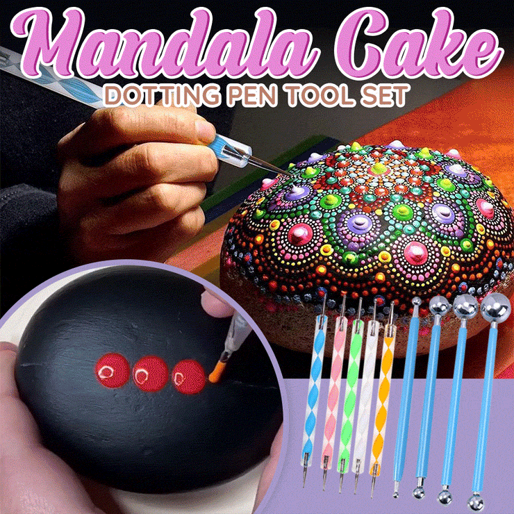 Mandala Cake Dotting Pen Tool Set(9pcs/Set)